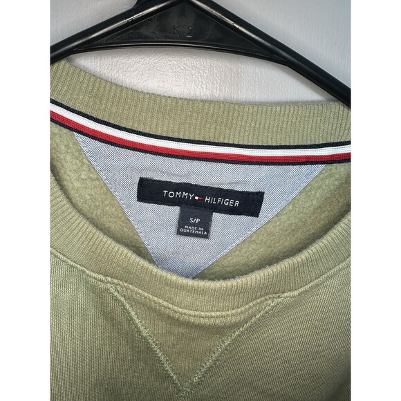 Tommy Hilfiger Green Crew Knit Pullover Sweater Women's Small Crewneck - Picture 5 of 9